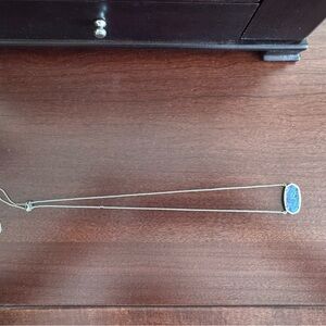 Kendra Scott Blue Stone Pendant Necklace